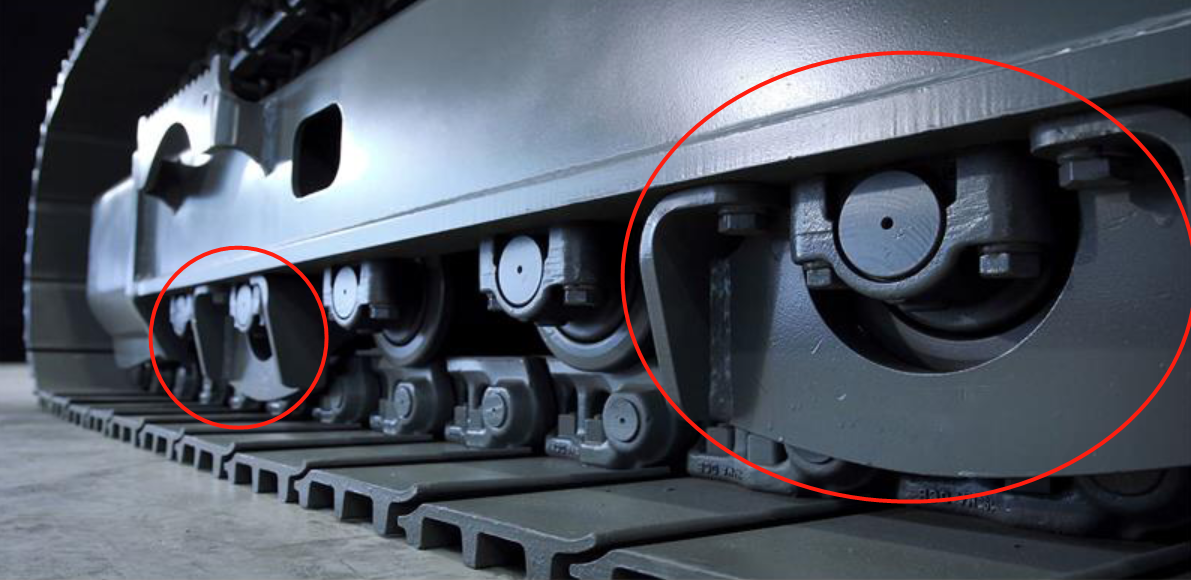 Защита гусеницы экскаватора