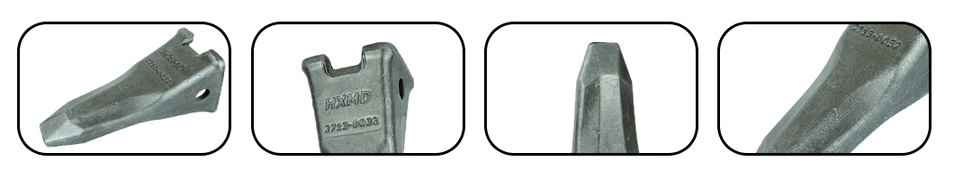 мини-экскаватор с зубьями ковша